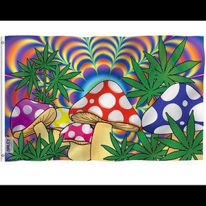 ANLEY Fly Breeze 3x5 Foot Marijuana Mushroom Flag